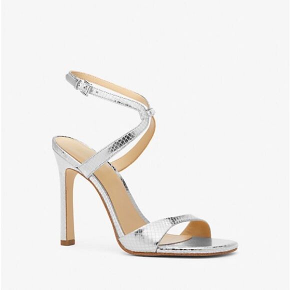 COPY - Michael Kors Silver Stiletto Heels - Picture 1 of 5